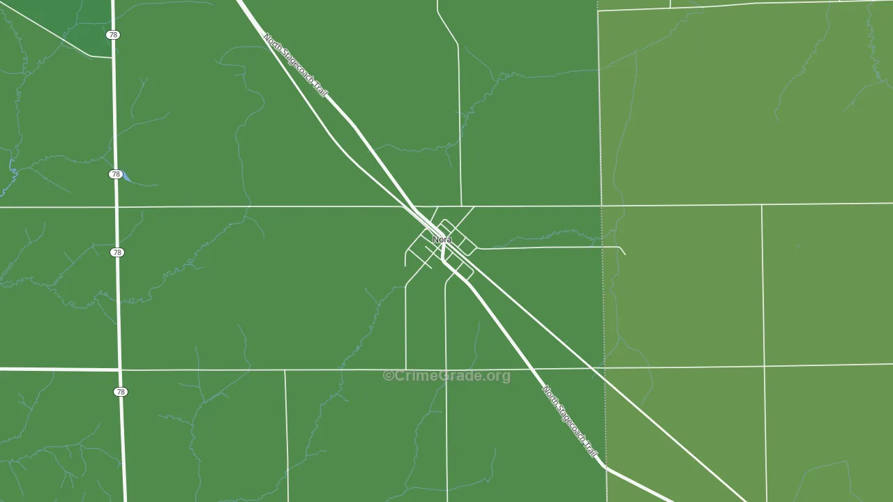 61059, IL Map of Vehicle Theft Rates