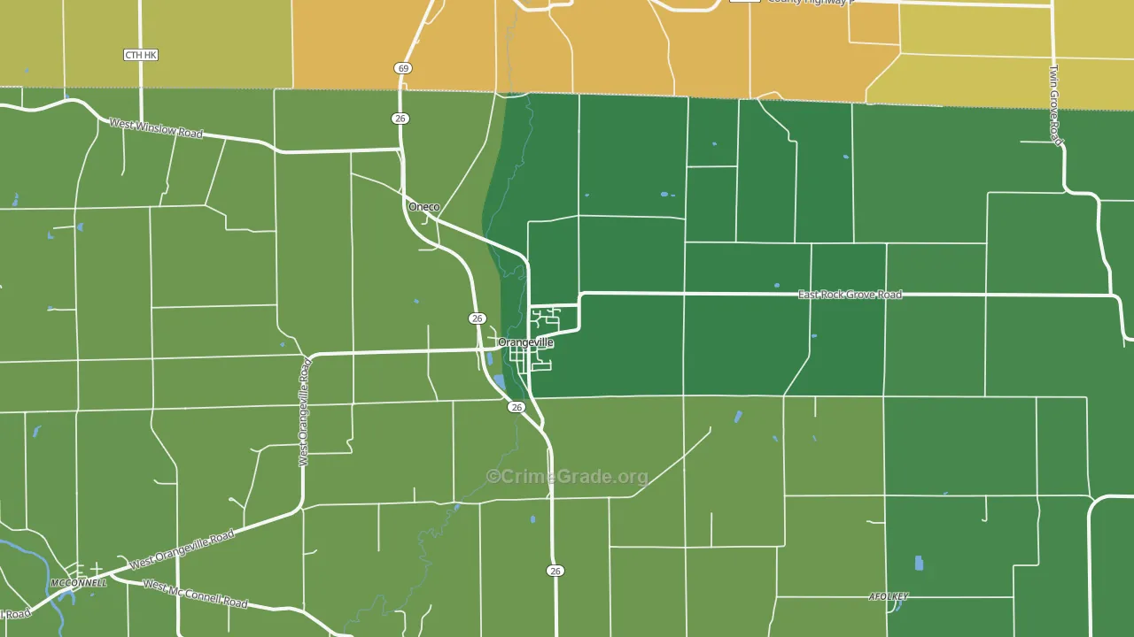 61060, IL Map of Vehicle Theft Rates