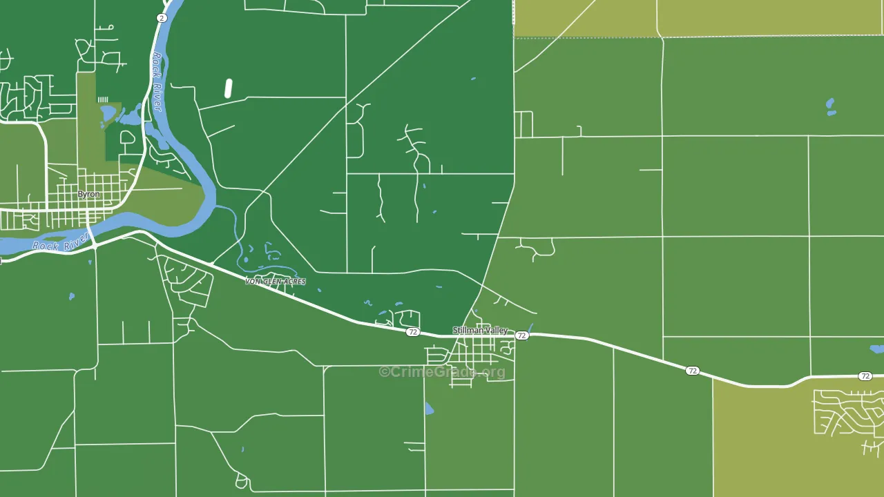 61084, IL Map of Vehicle Theft Rates