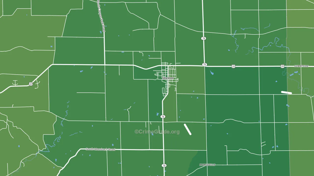 61085, IL Map of Vehicle Theft Rates