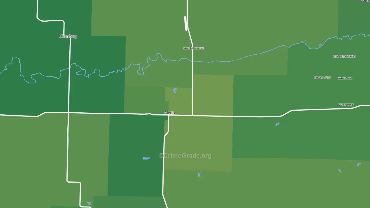 61231, IL Map of Vehicle Theft Rates