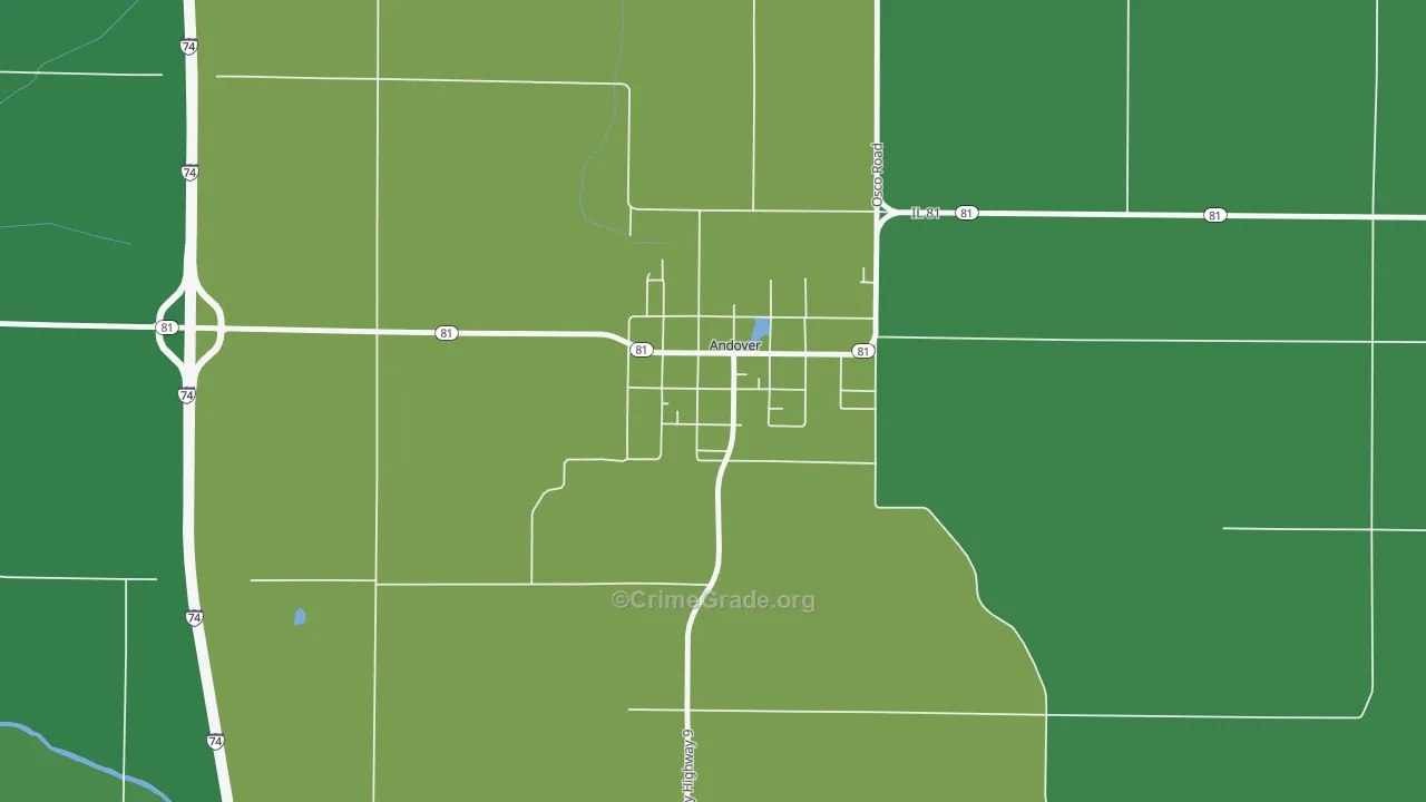 61233, IL Map of Vehicle Theft Rates