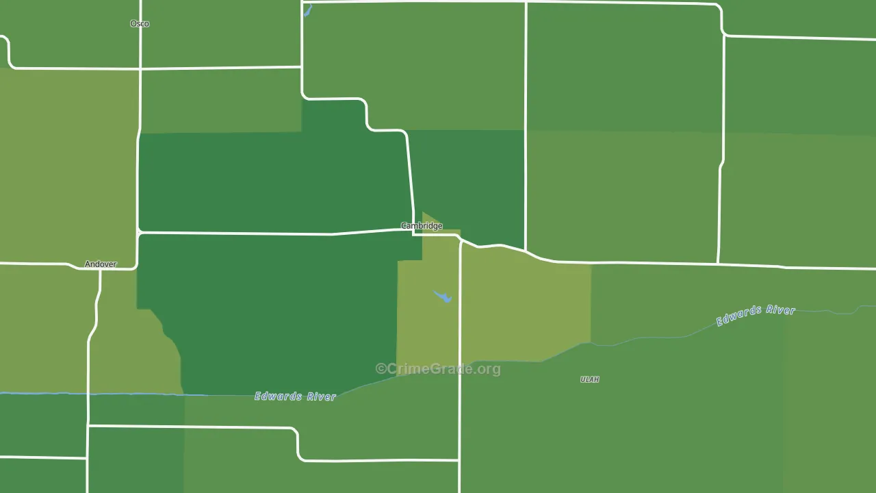 61238, IL Map of Vehicle Theft Rates