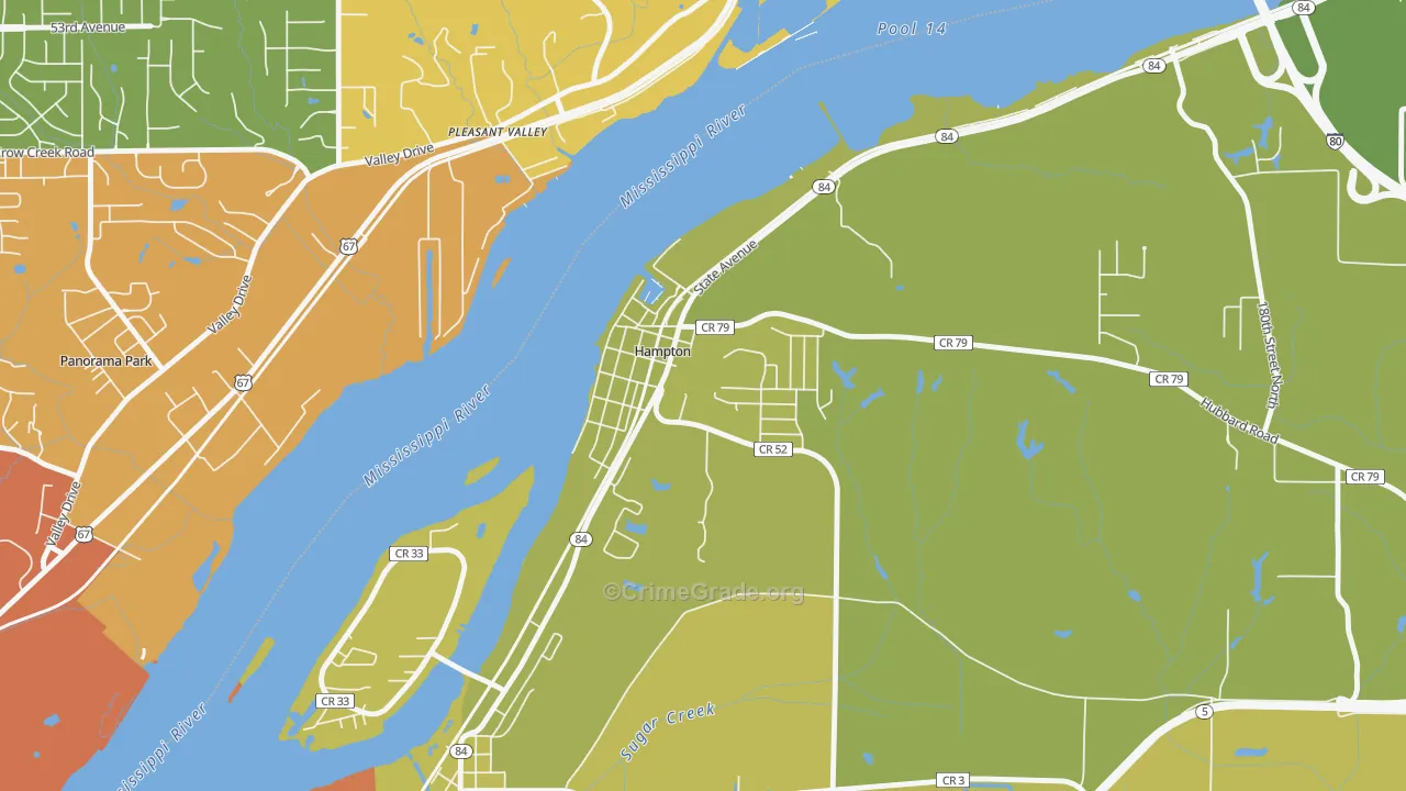 61256, IL Map of Vehicle Theft Rates