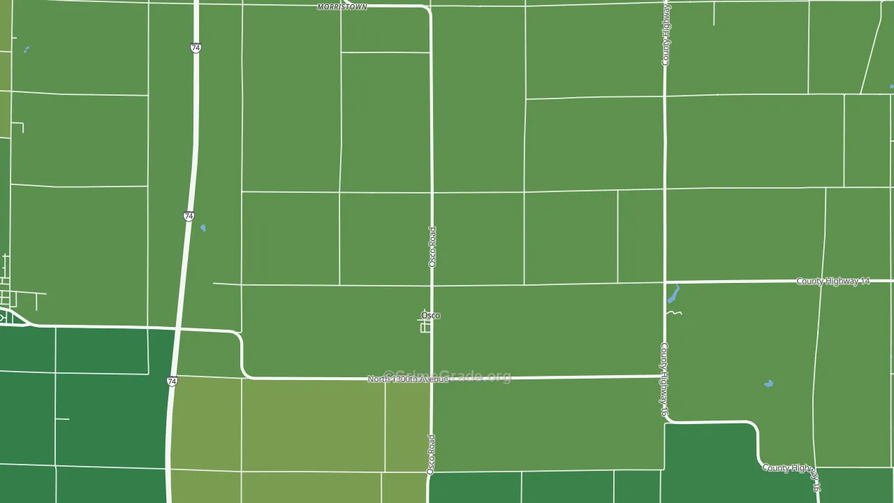 61274, IL Map of Vehicle Theft Rates