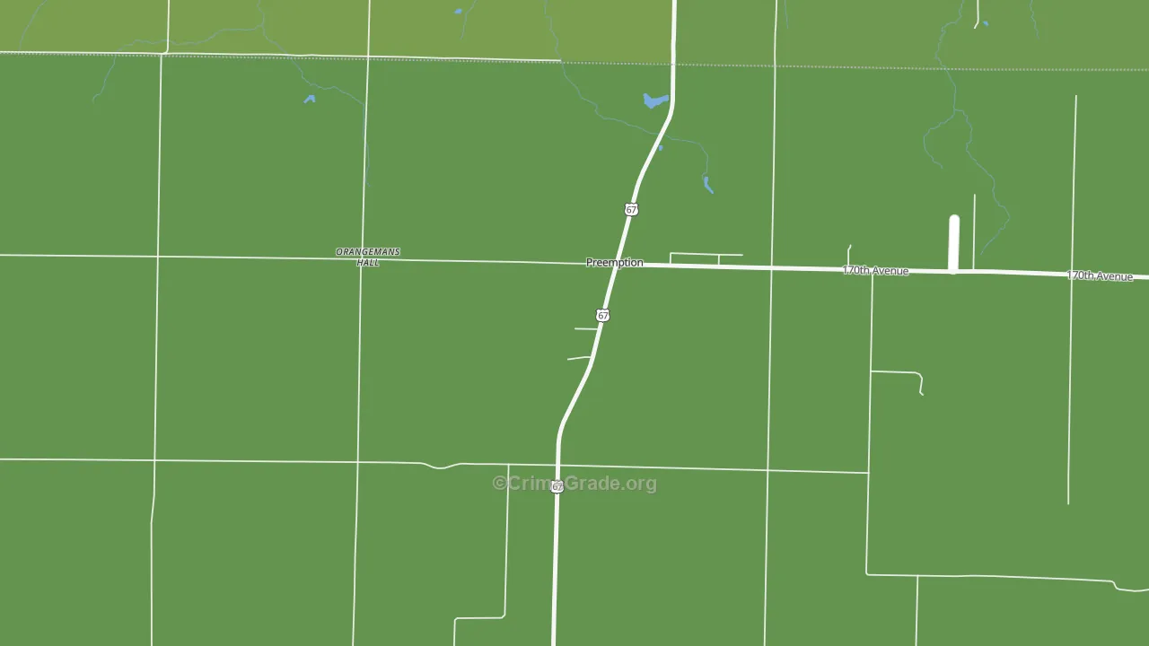 61276, IL Map of Vehicle Theft Rates