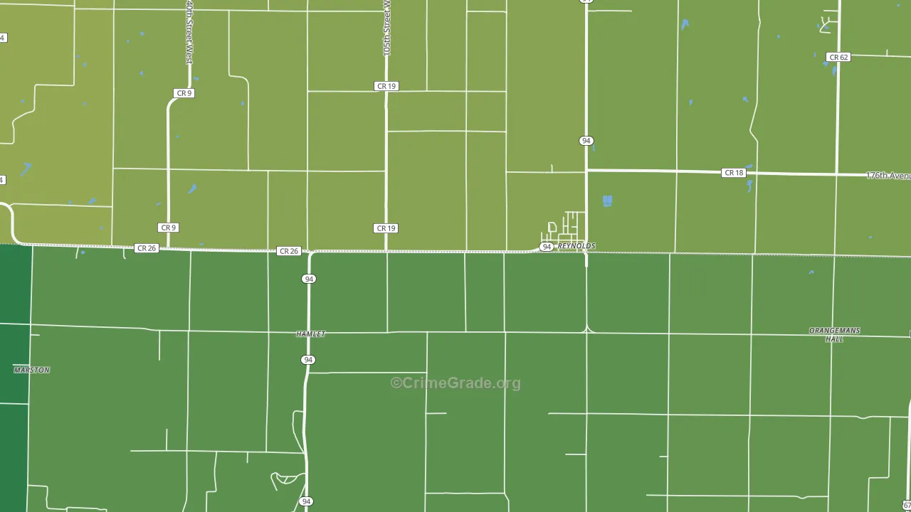 61279, IL Map of Vehicle Theft Rates