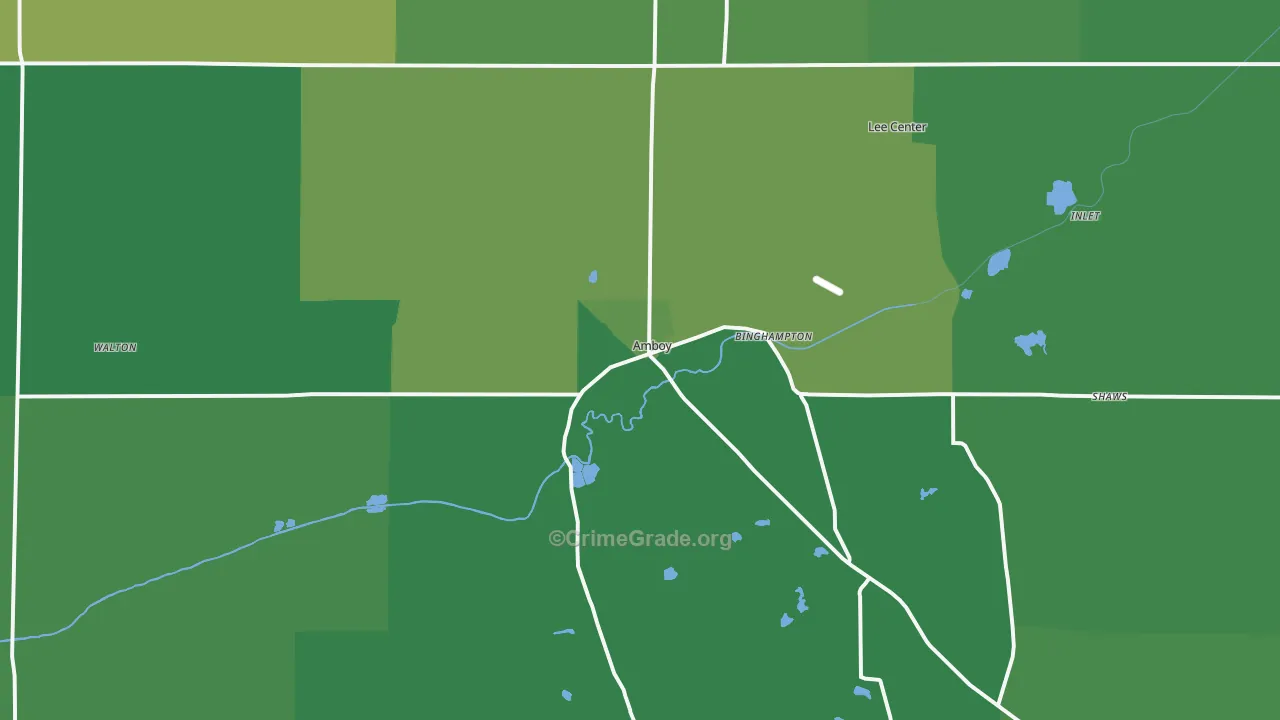 61310, IL Map of Vehicle Theft Rates