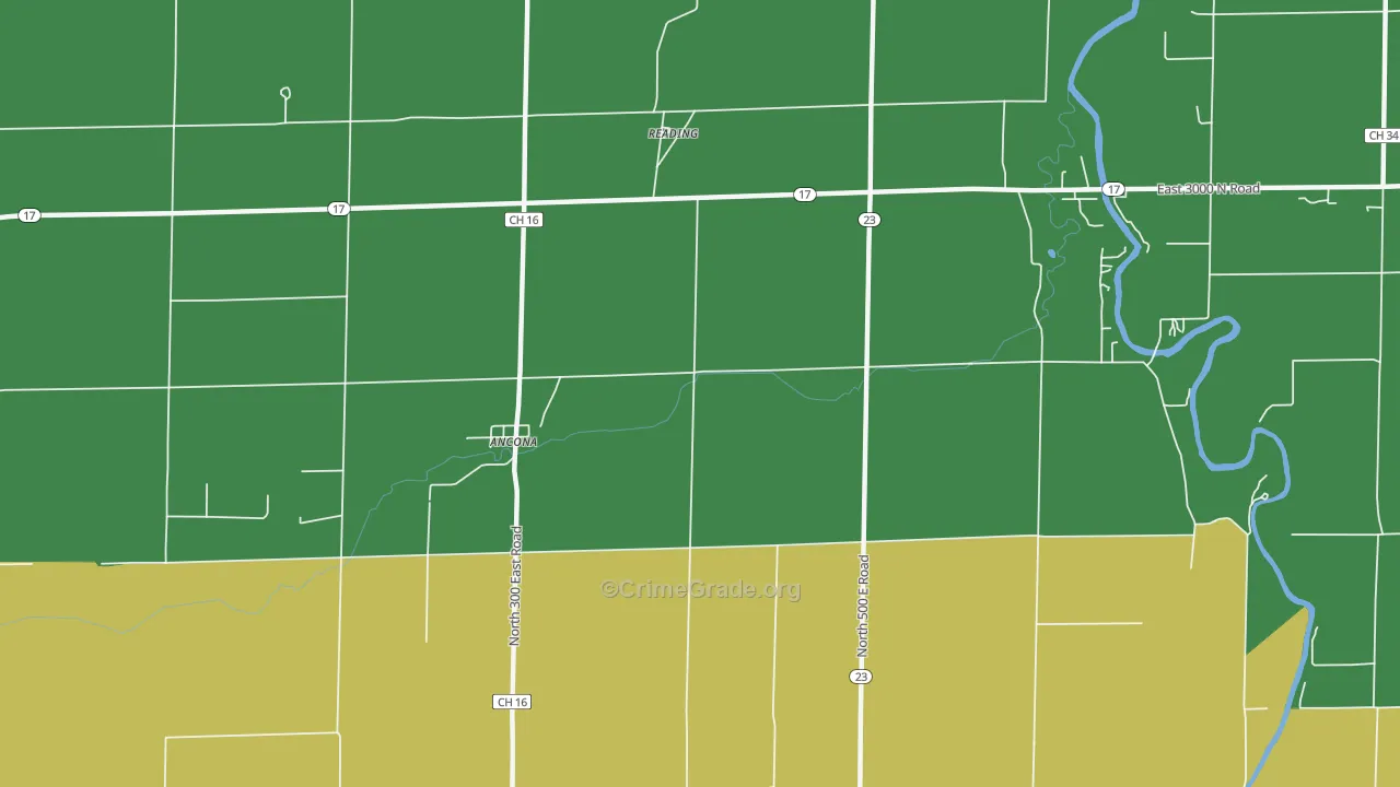 61311, IL Map of Vehicle Theft Rates
