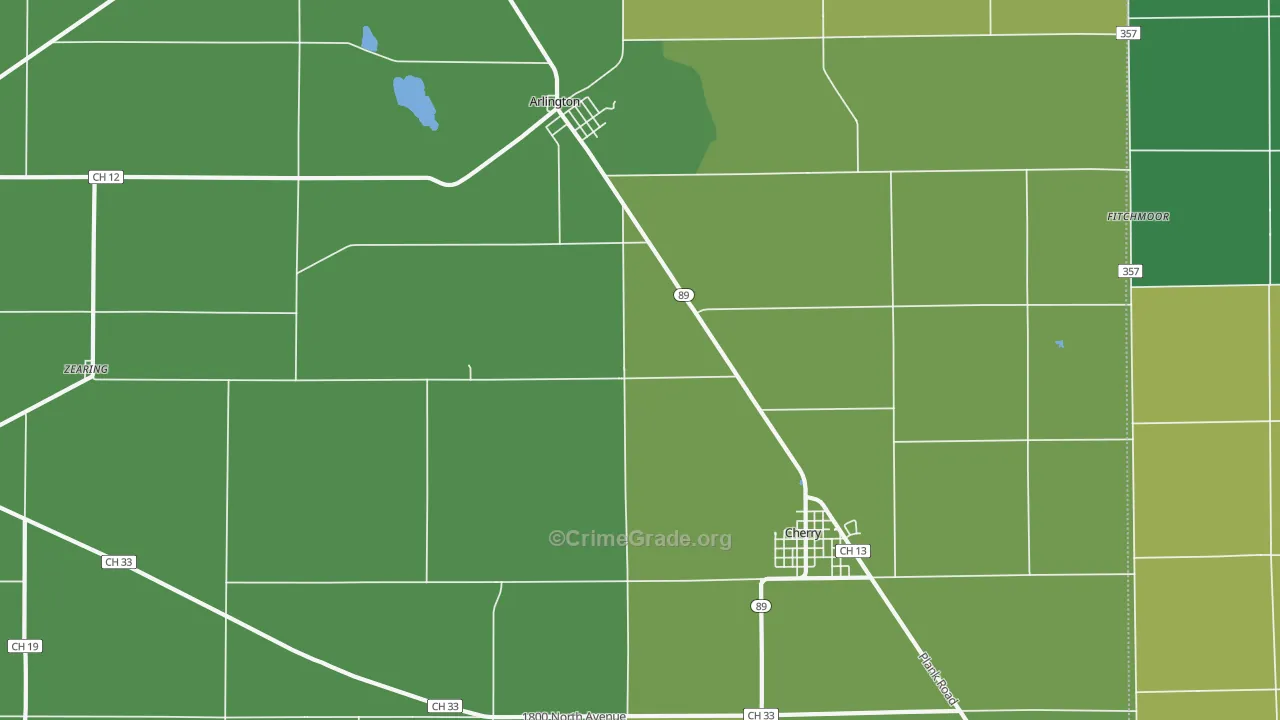 61312, IL Map of Vehicle Theft Rates