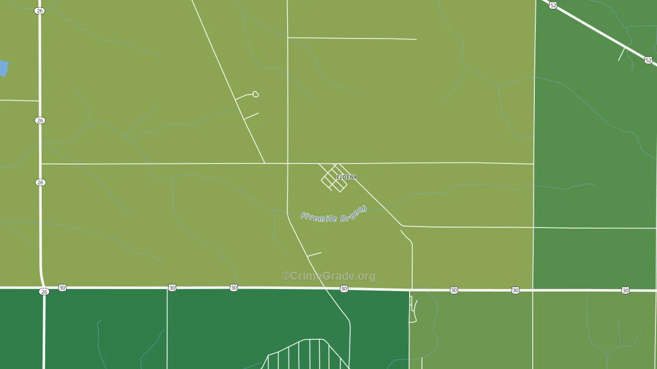 61324, IL Map of Vehicle Theft Rates