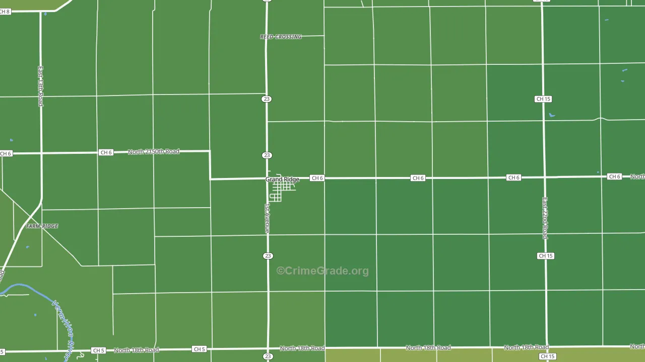 61325, IL Map of Vehicle Theft Rates