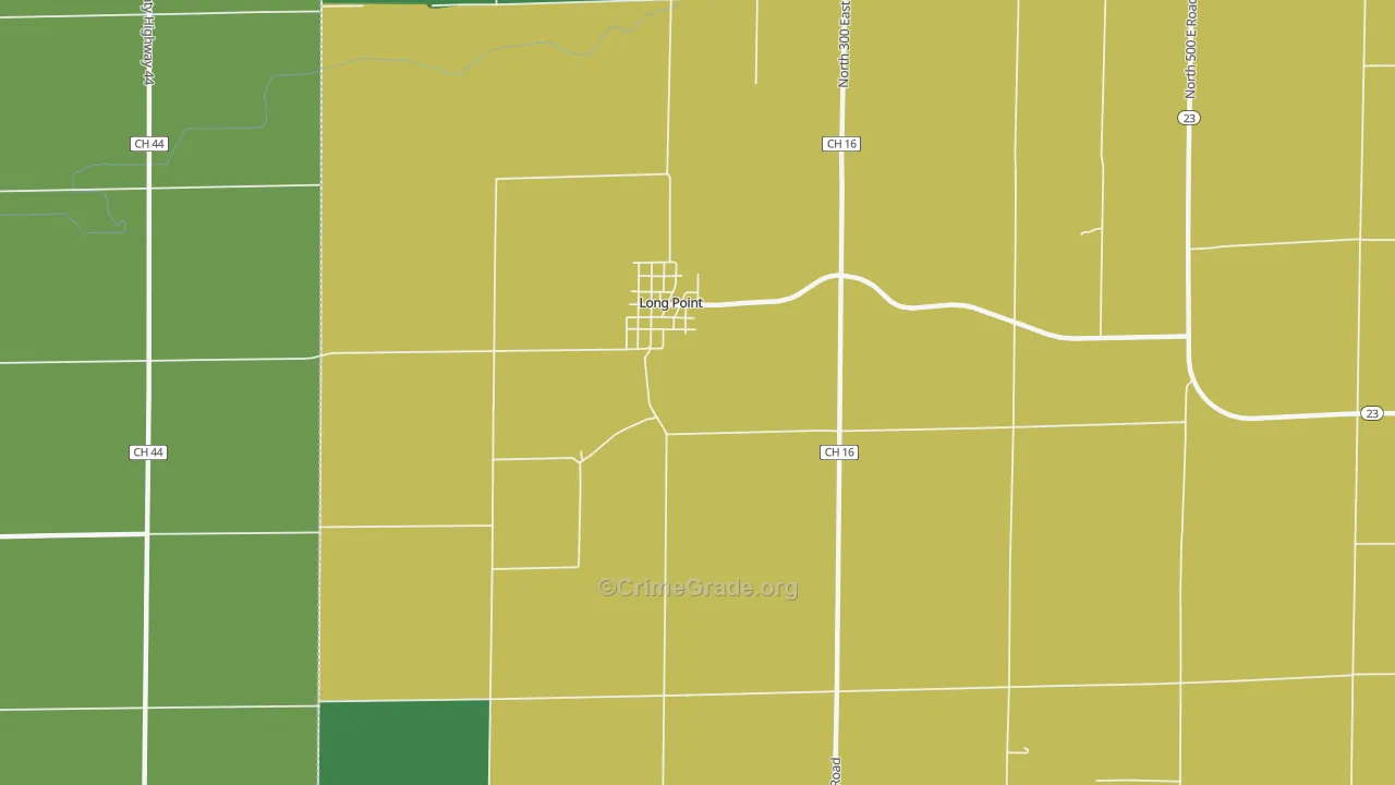 61333, IL Map of Vehicle Theft Rates