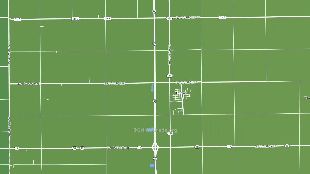 61334, IL Map of Vehicle Theft Rates