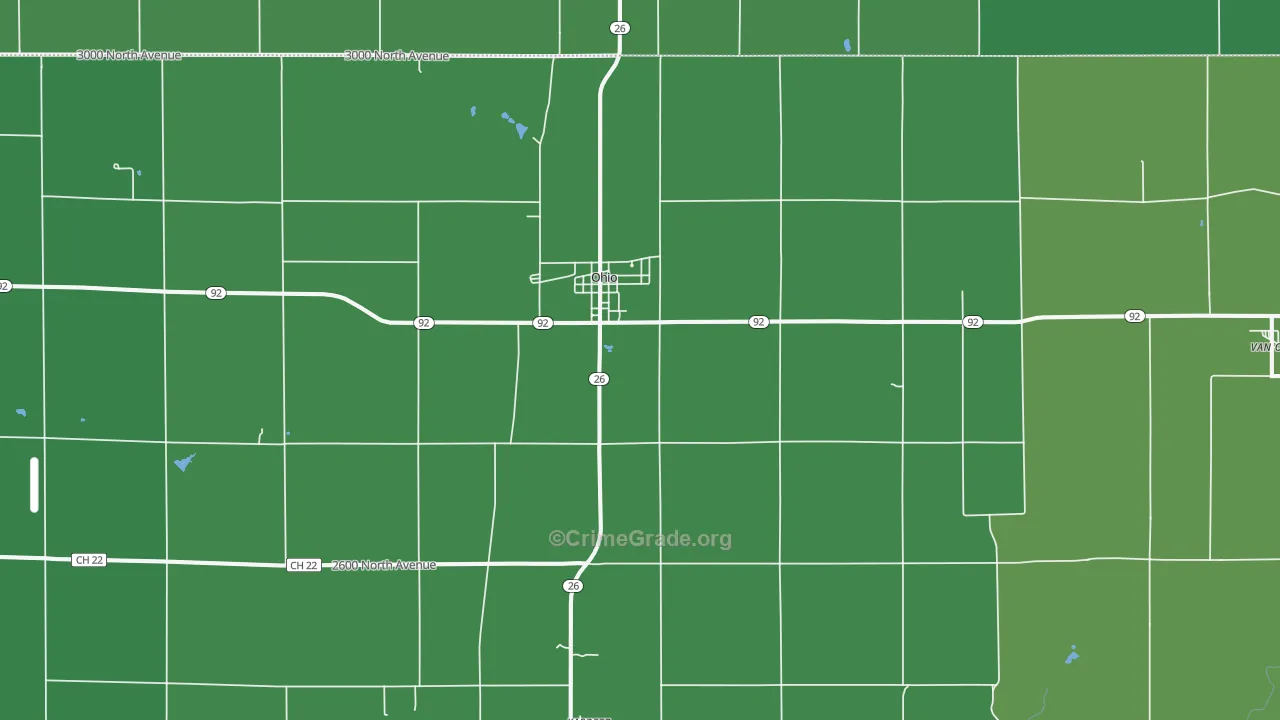 61349, IL Map of Vehicle Theft Rates