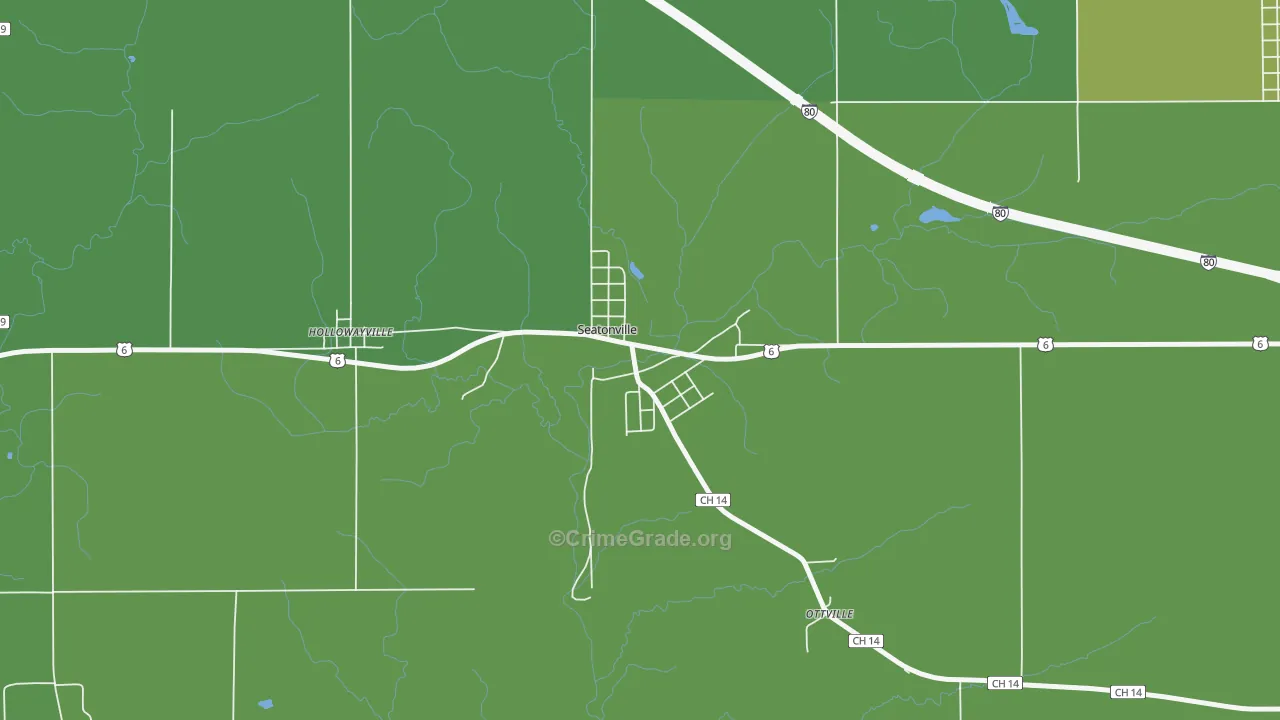 61359, IL Map of Vehicle Theft Rates