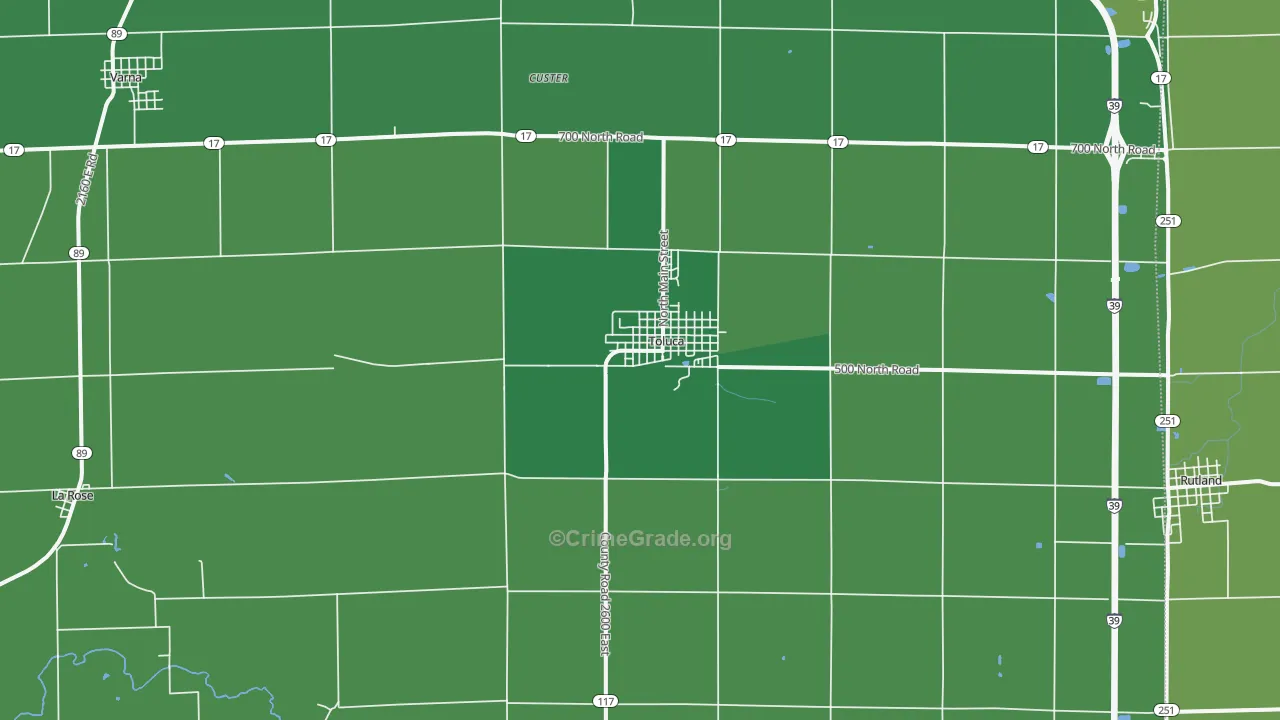 61369, IL Map of Vehicle Theft Rates