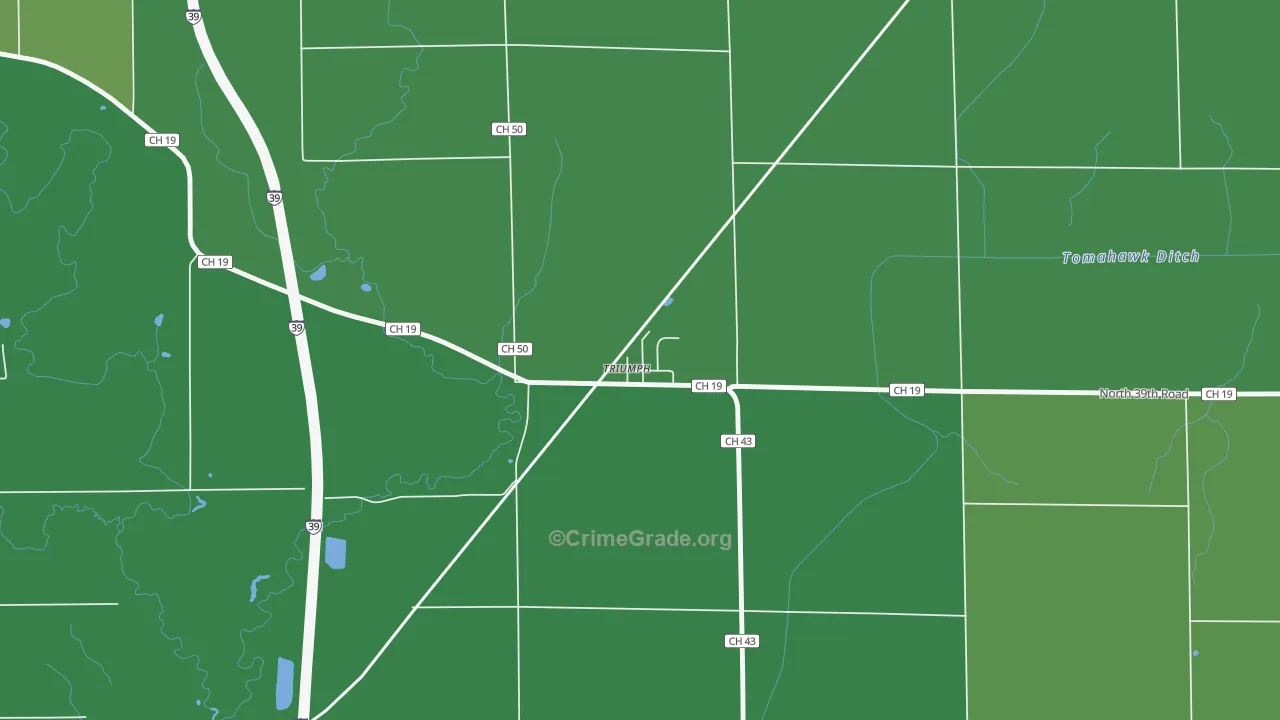 61371, IL Map of Vehicle Theft Rates