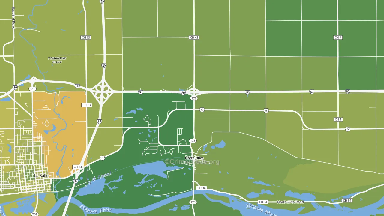61373, IL Map of Vehicle Theft Rates