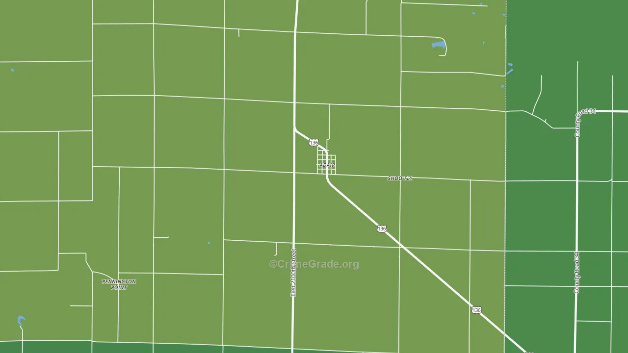 61411, IL Map of Vehicle Theft Rates