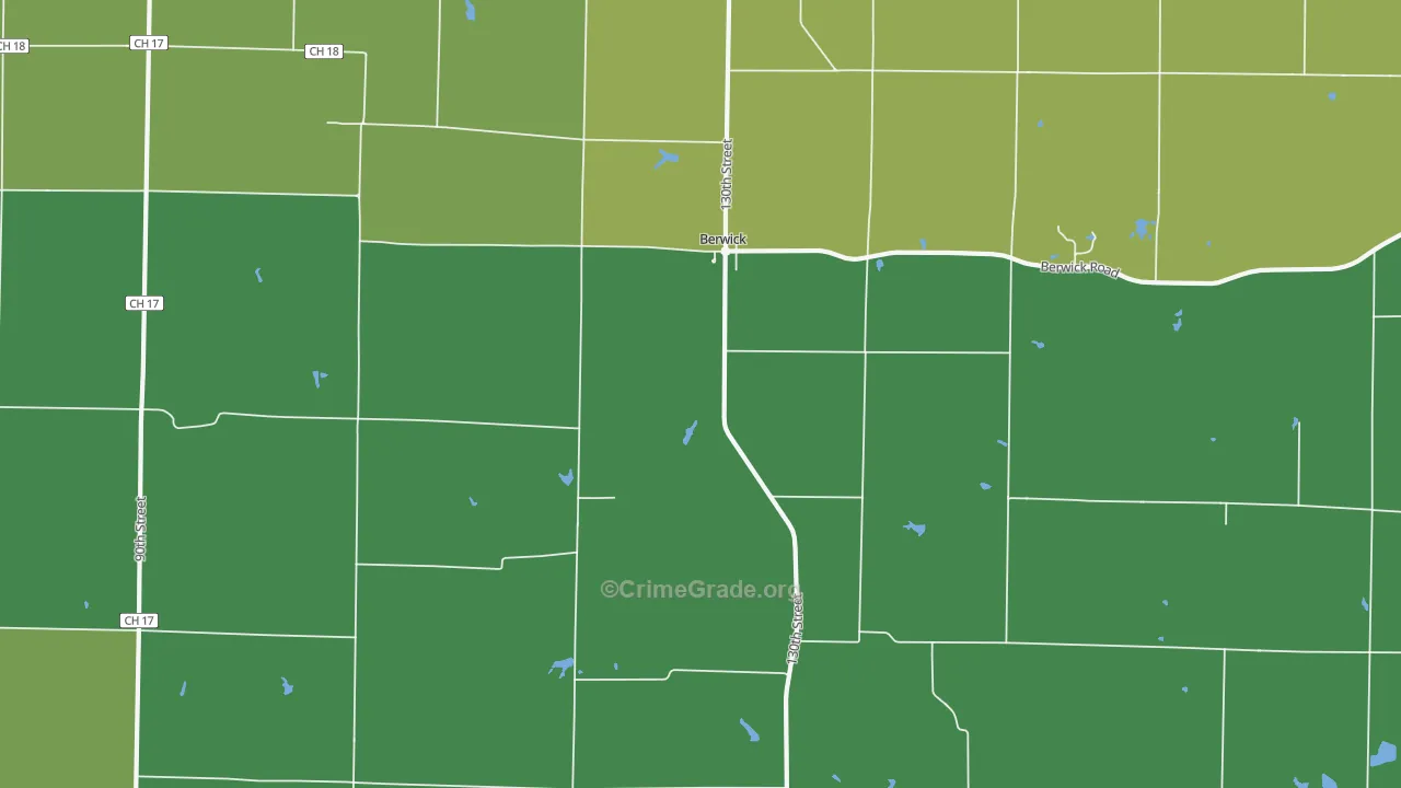 61417, IL Map of Vehicle Theft Rates