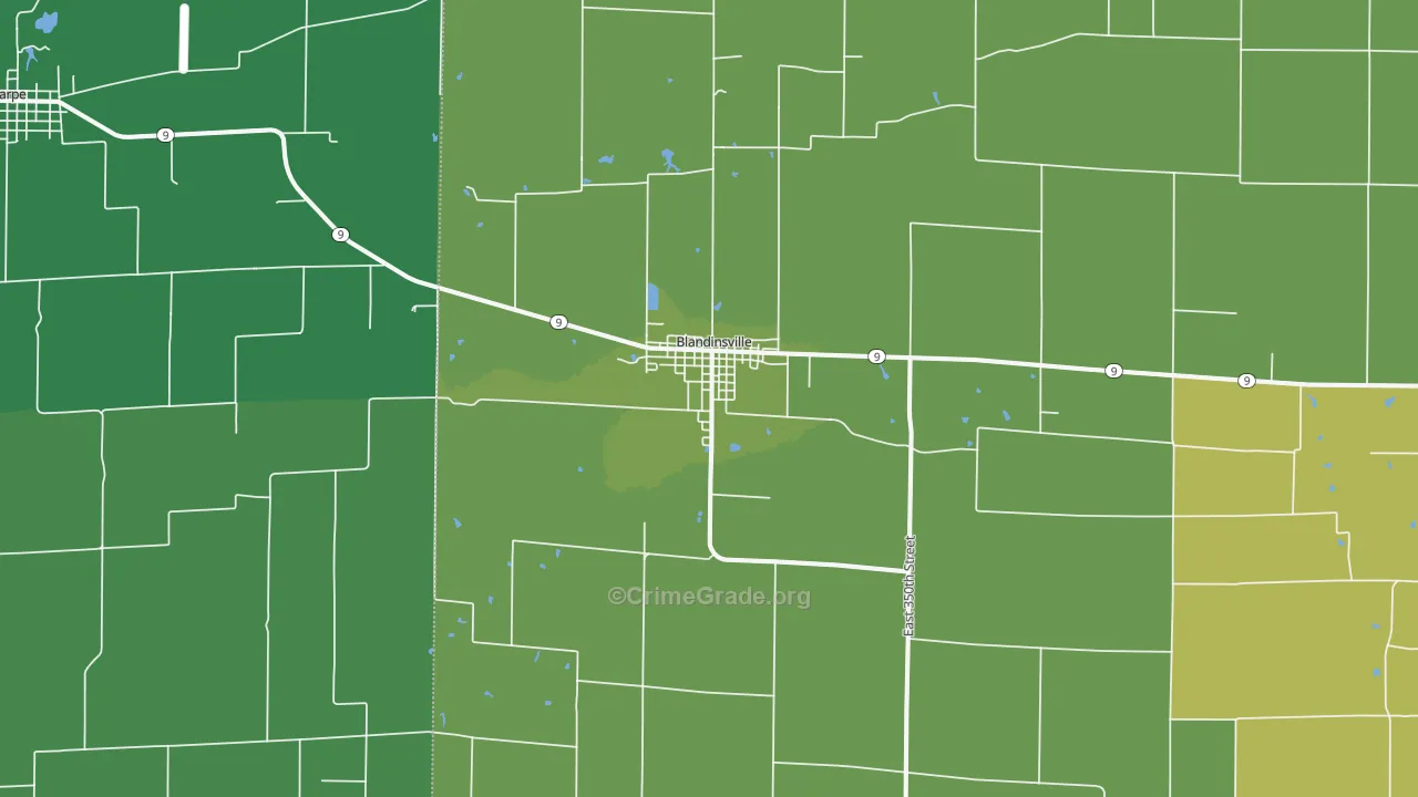 61420, IL Map of Vehicle Theft Rates
