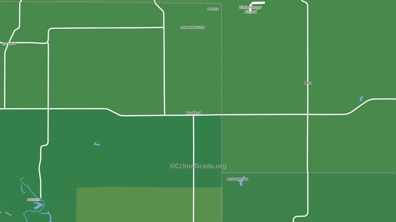 61421, IL Map of Vehicle Theft Rates