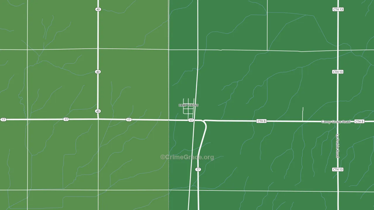 61424, IL Map of Vehicle Theft Rates