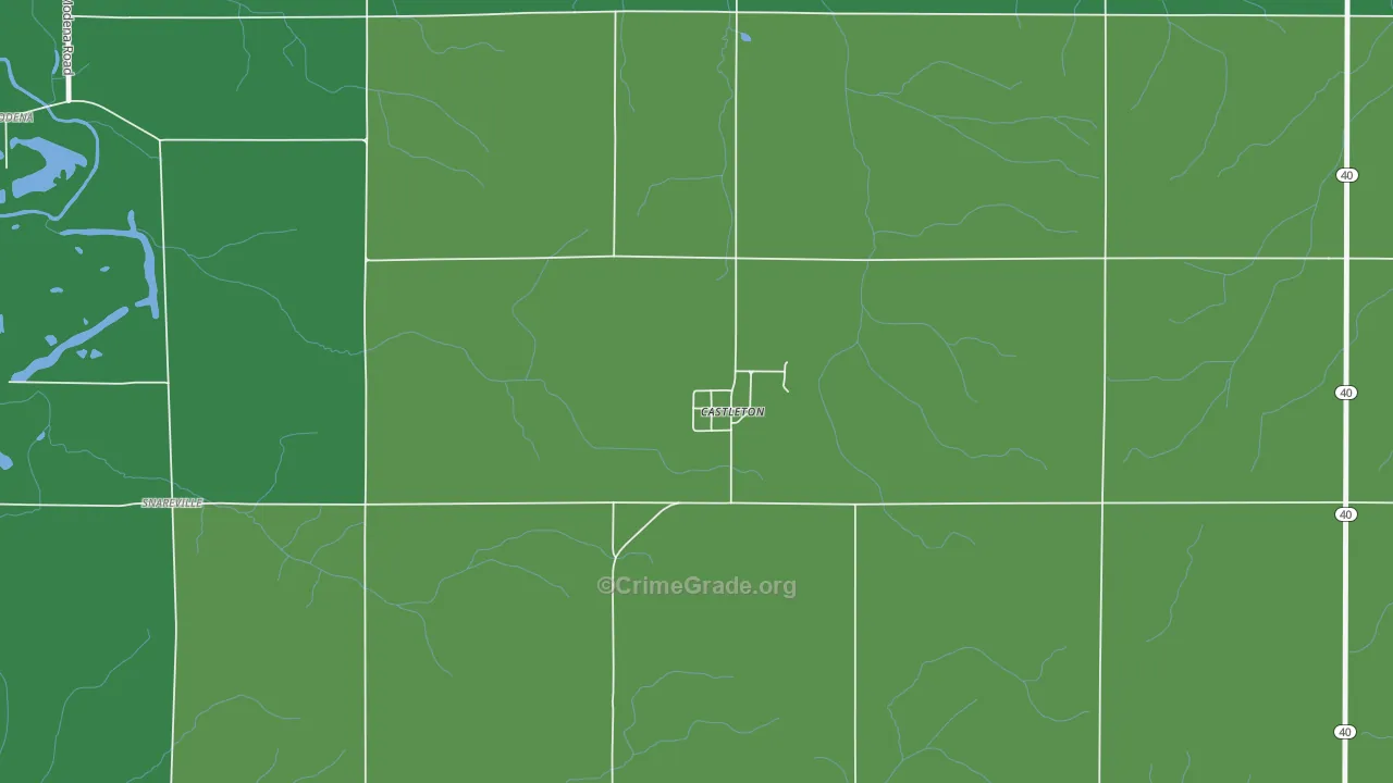 61426, IL Map of Vehicle Theft Rates