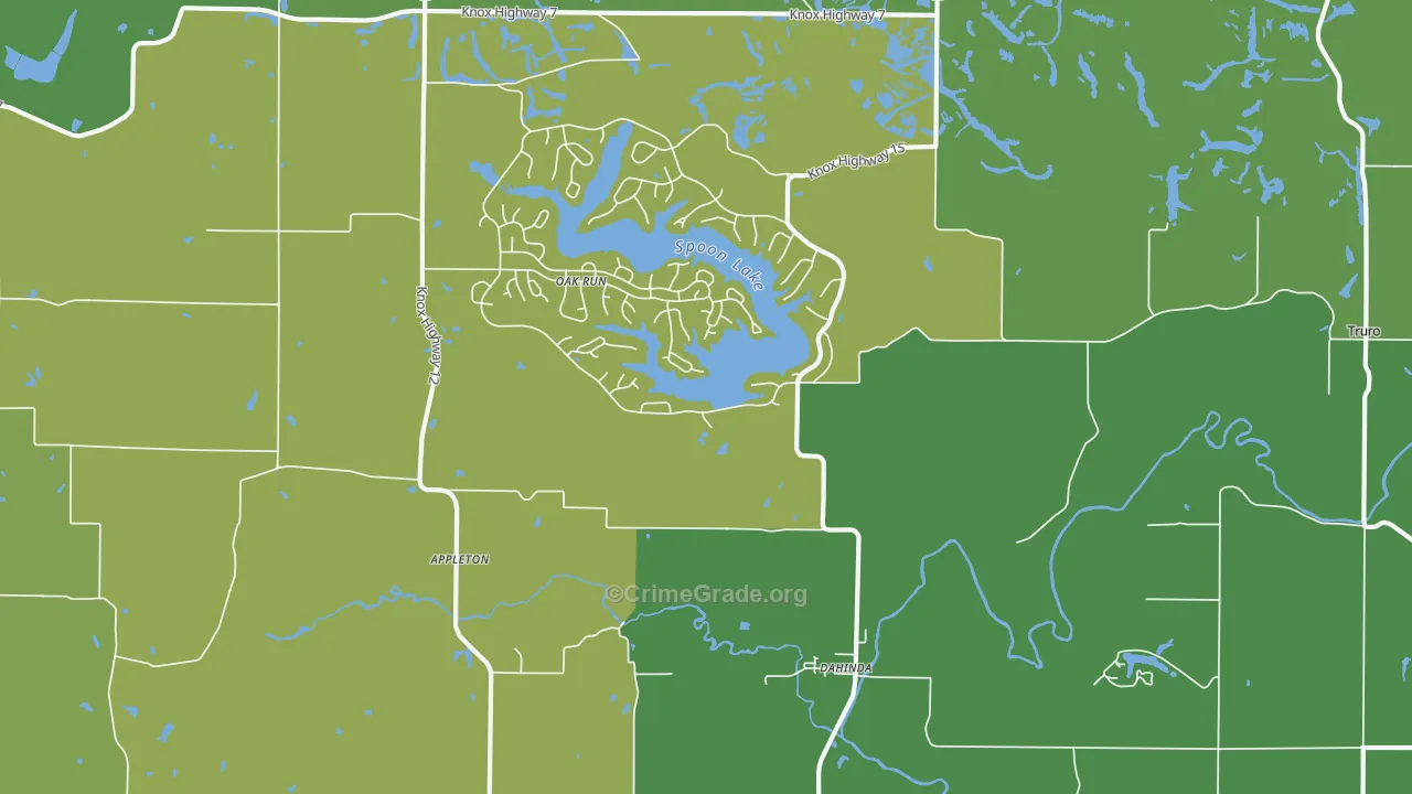 61428, IL Map of Vehicle Theft Rates
