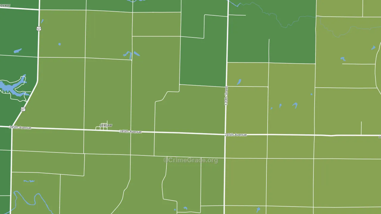 61435, IL Map of Vehicle Theft Rates