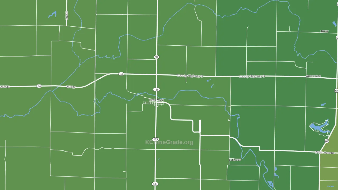 61453, IL Map of Vehicle Theft Rates