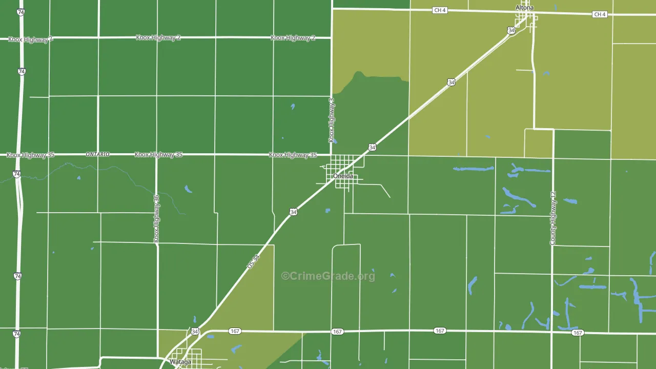 61467, IL Map of Vehicle Theft Rates