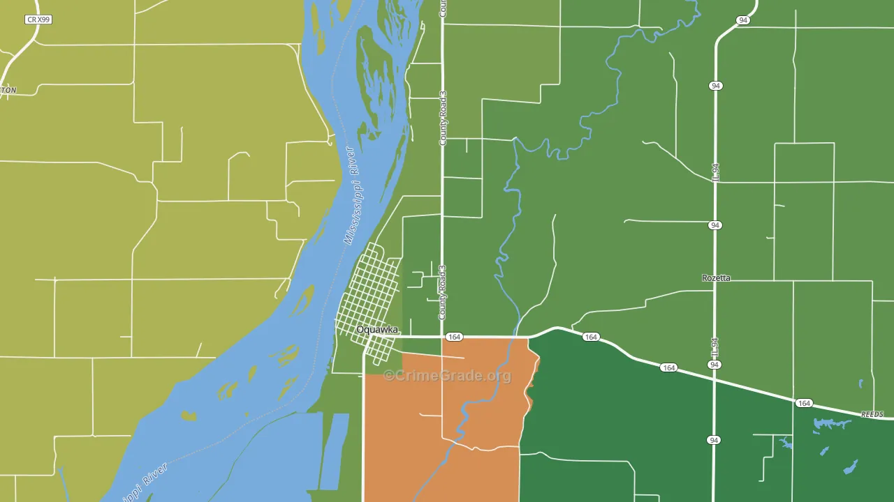 61469, IL Map of Vehicle Theft Rates
