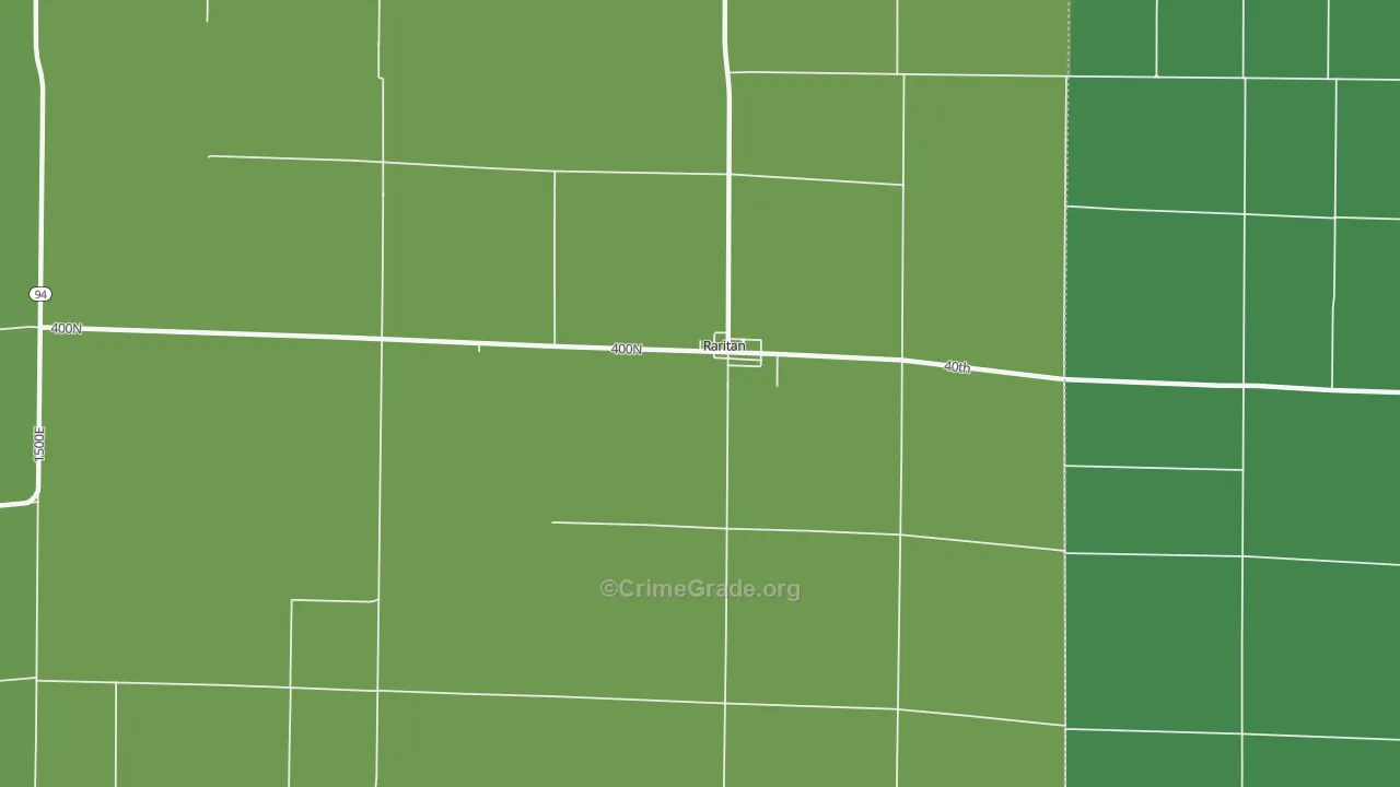 61471, IL Map of Vehicle Theft Rates