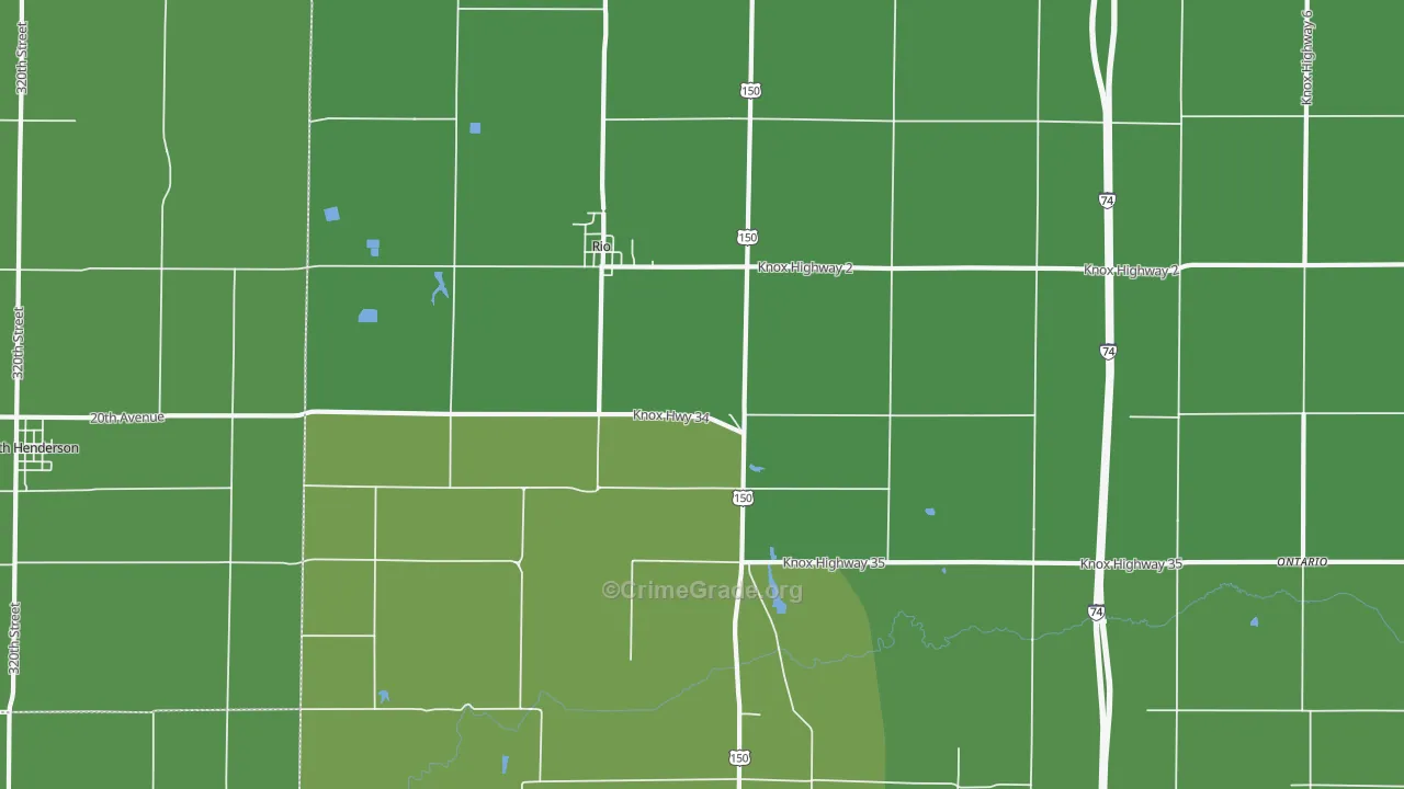 61472, IL Map of Vehicle Theft Rates