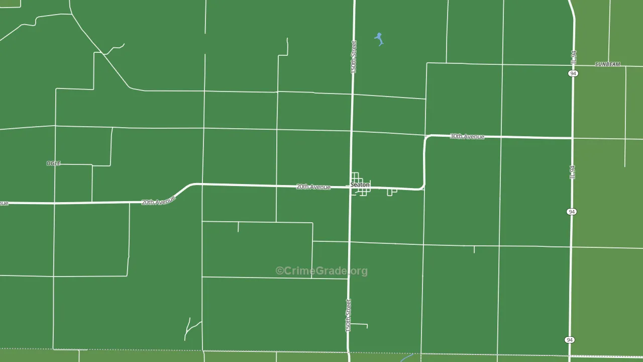 61476, IL Map of Vehicle Theft Rates