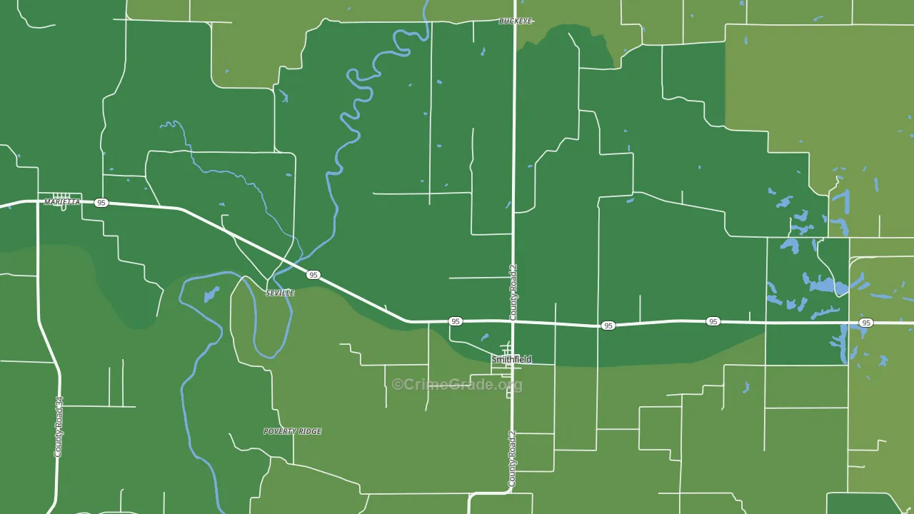 61477, IL Map of Vehicle Theft Rates