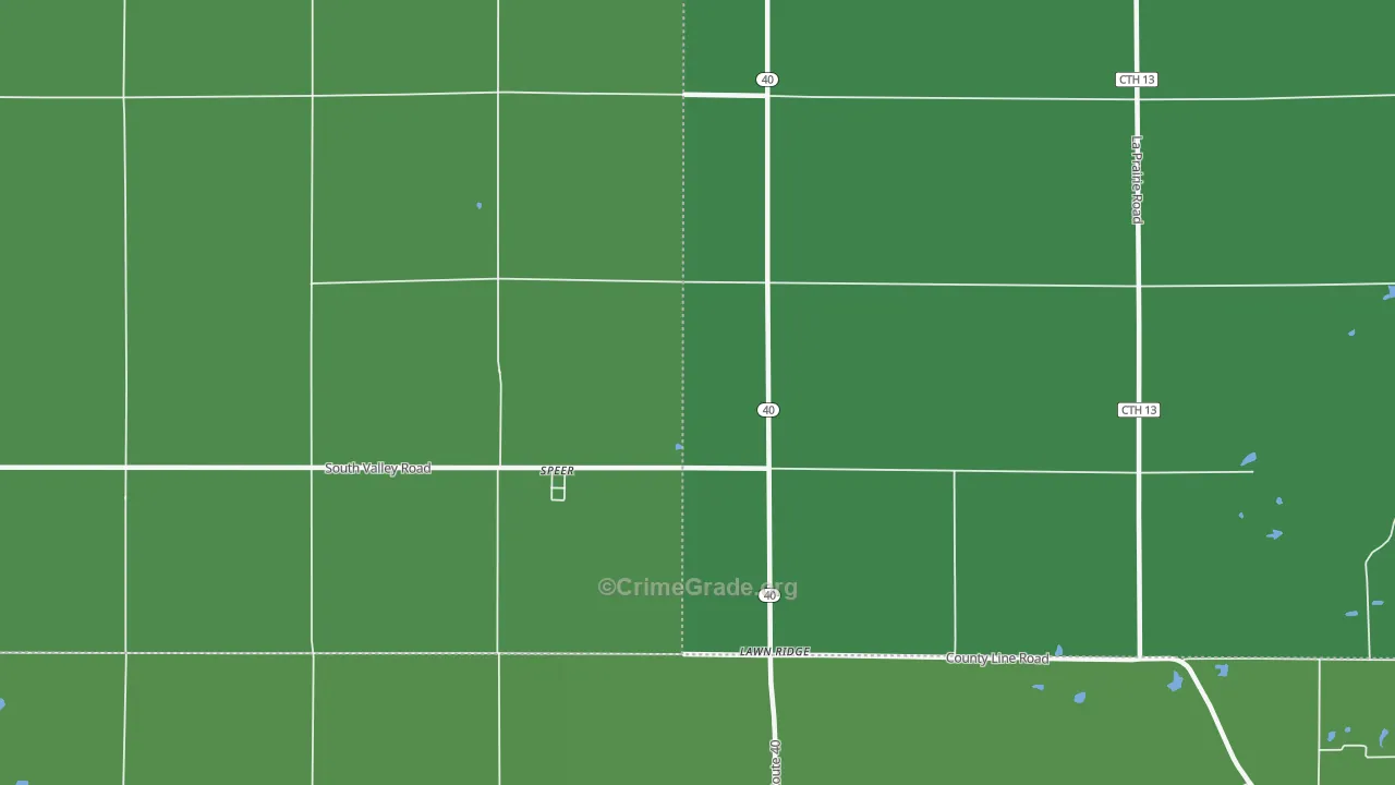 61479, IL Map of Vehicle Theft Rates