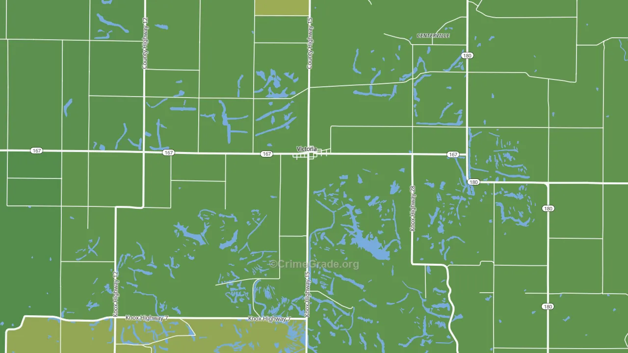 61485, IL Map of Vehicle Theft Rates