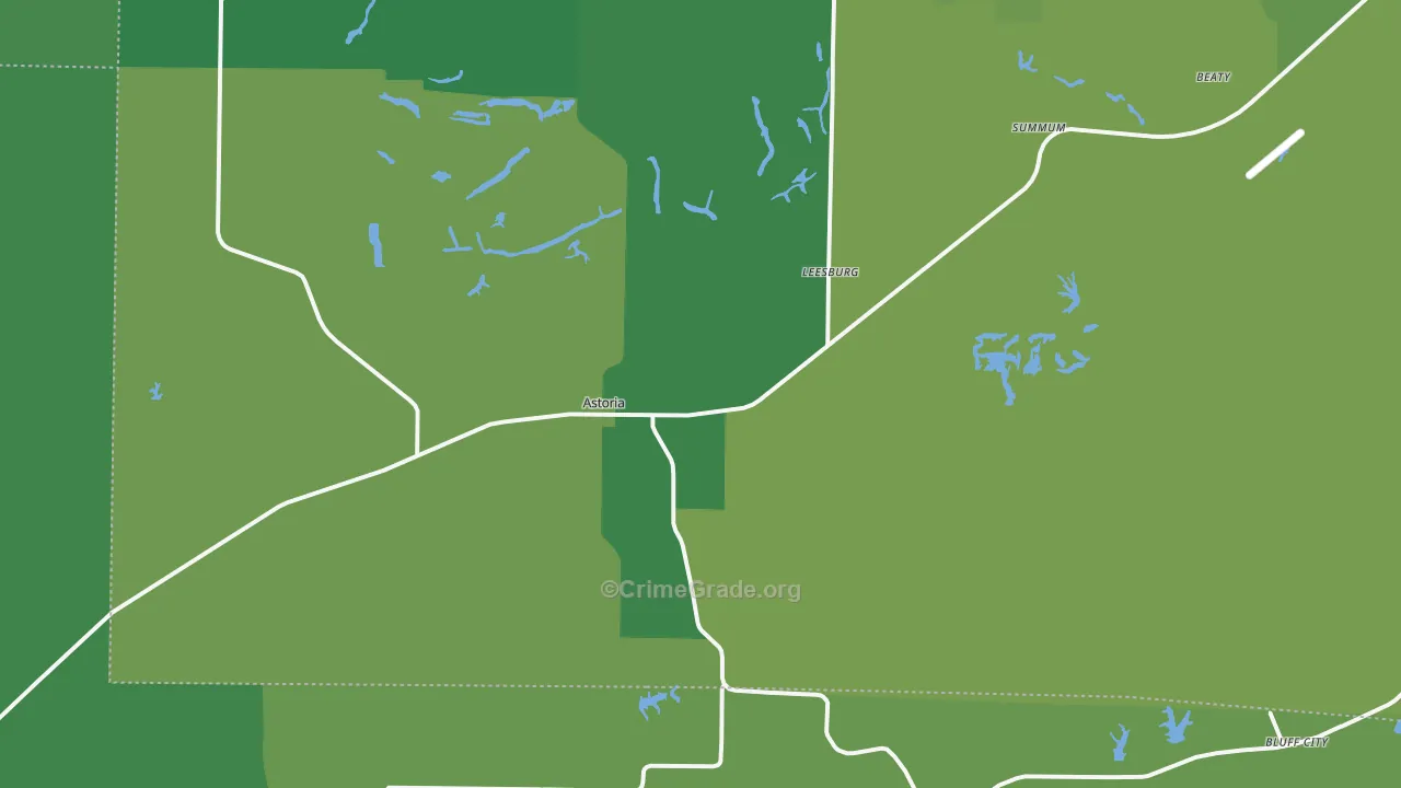 61501, IL Map of Vehicle Theft Rates