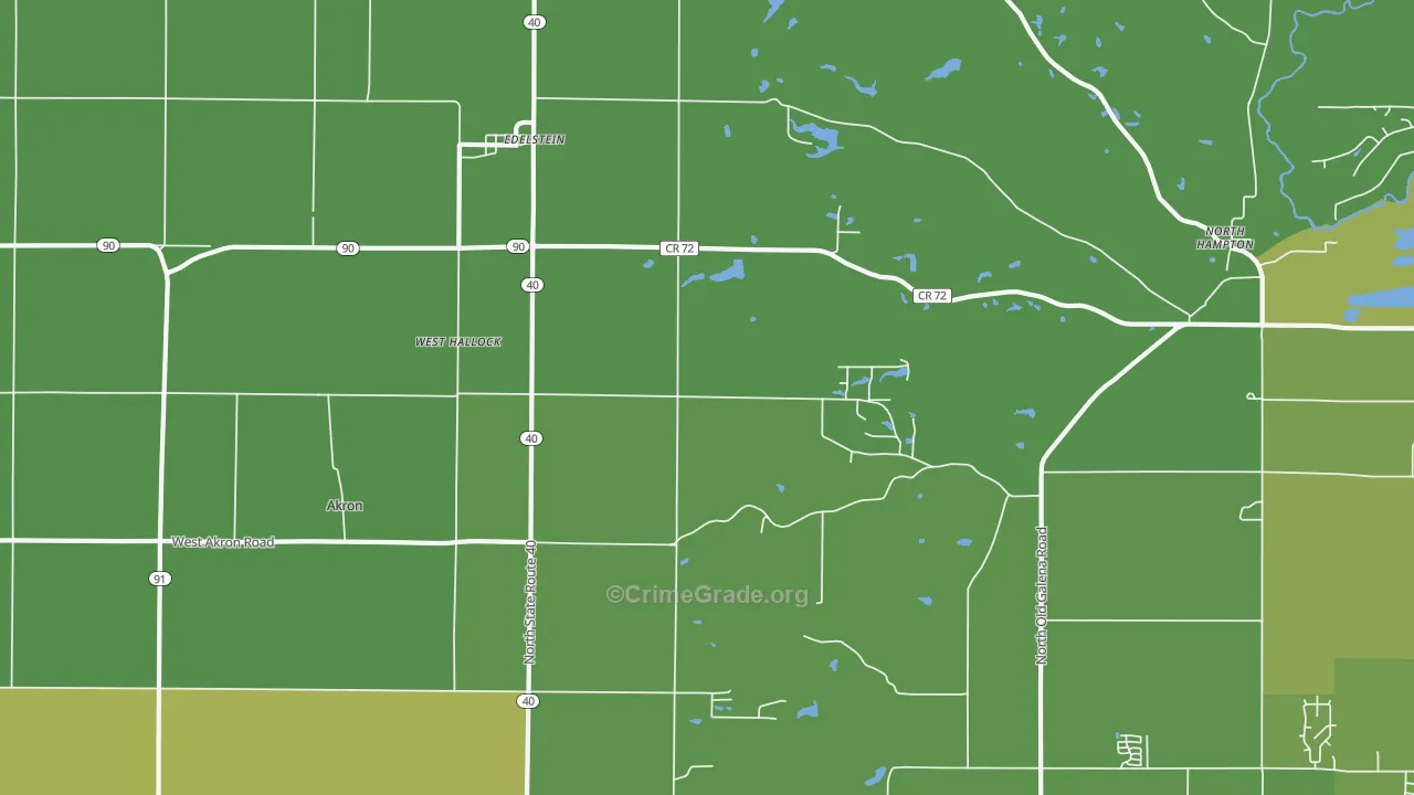 61526, IL Map of Vehicle Theft Rates