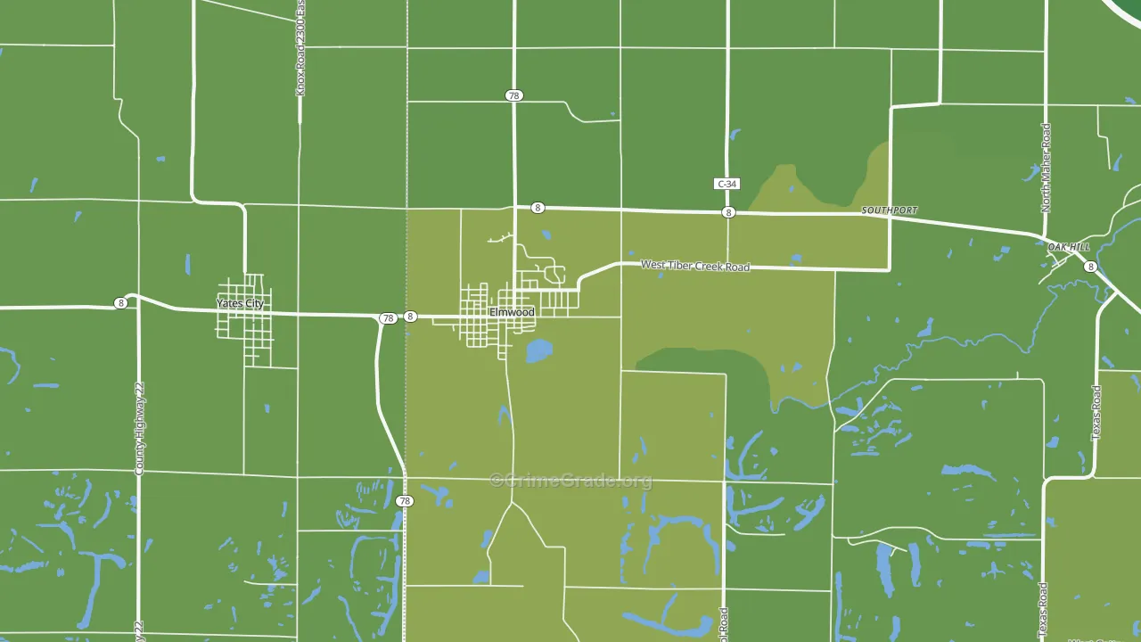 61529, IL Map of Vehicle Theft Rates