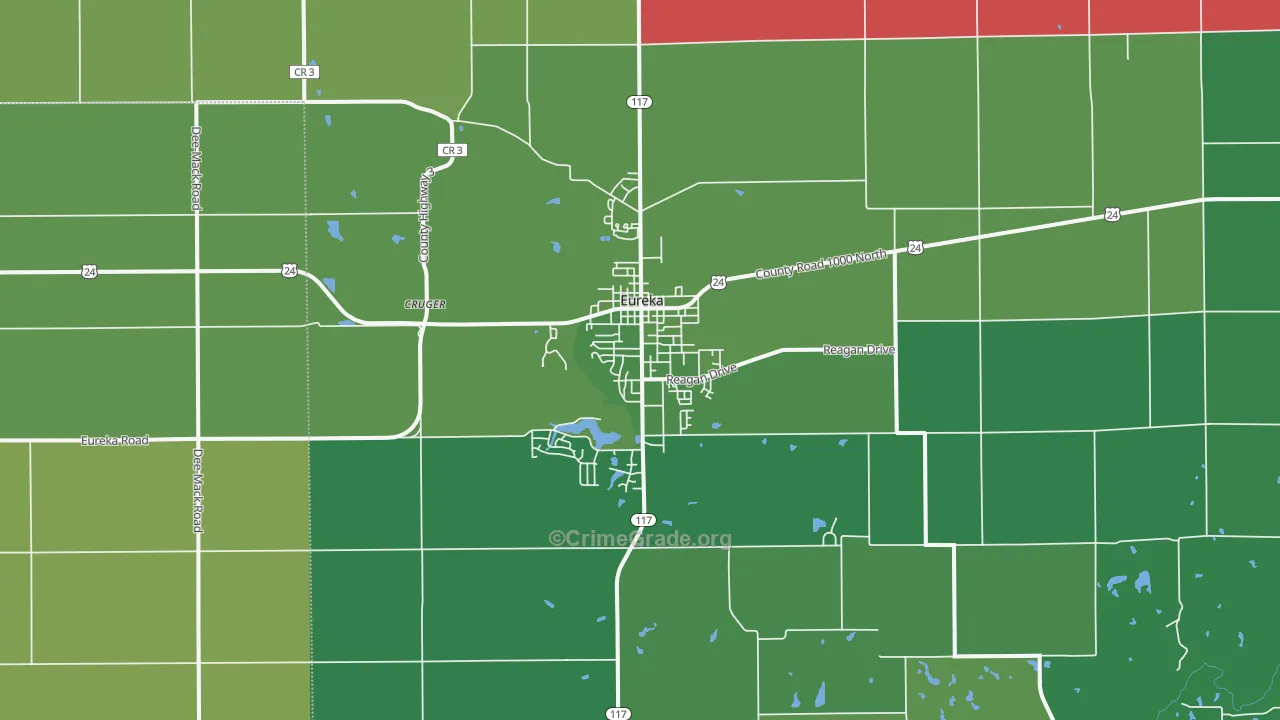 61530, IL Map of Vehicle Theft Rates