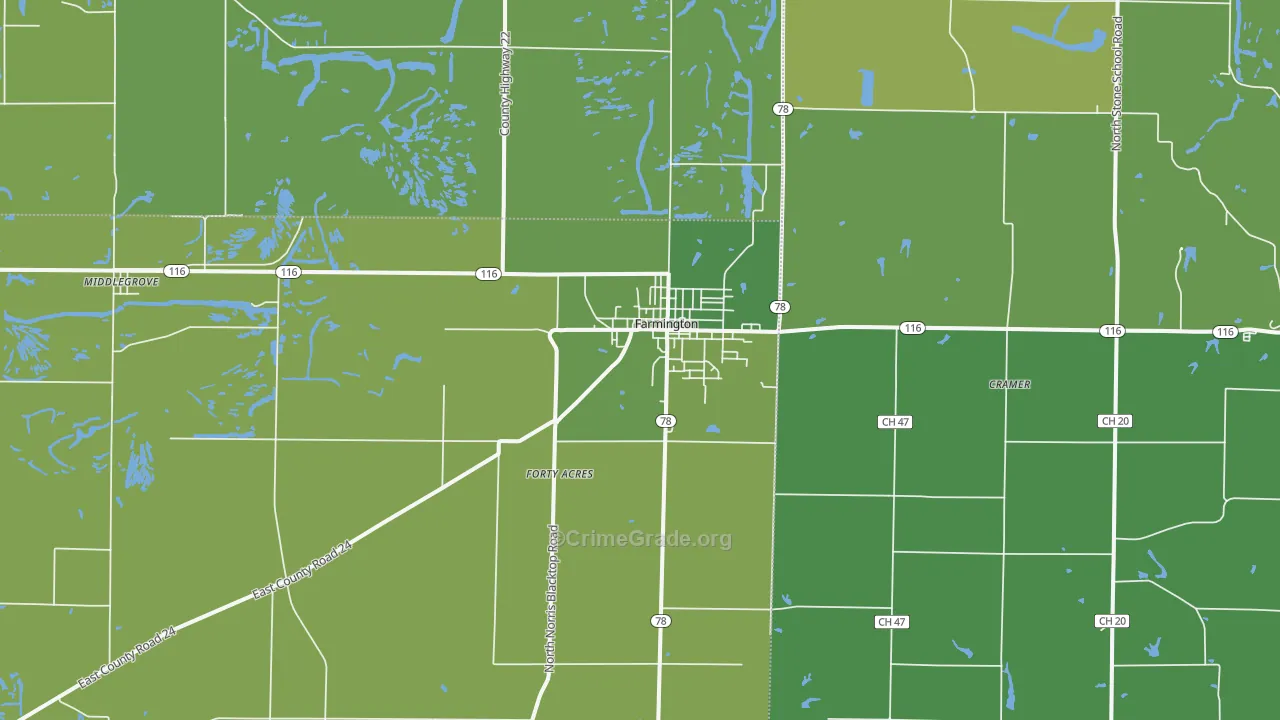 61531, IL Map of Vehicle Theft Rates