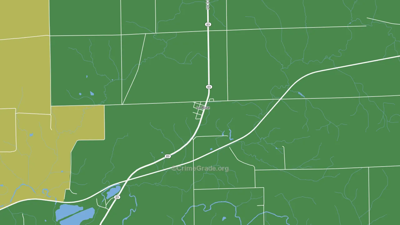 61541, IL Map of Vehicle Theft Rates
