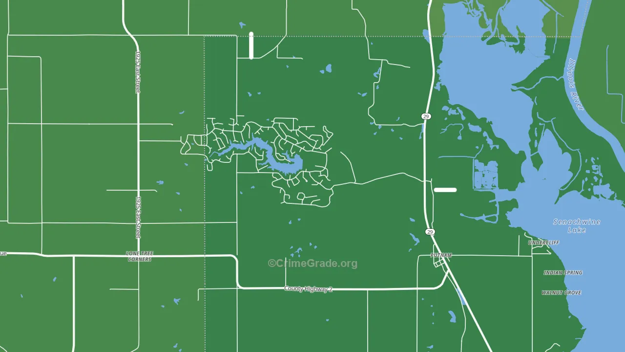 61560, IL Map of Vehicle Theft Rates