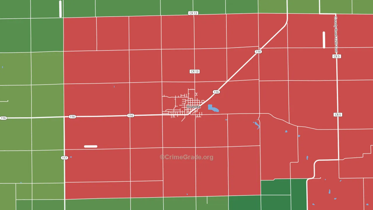 61561, IL Map of Vehicle Theft Rates