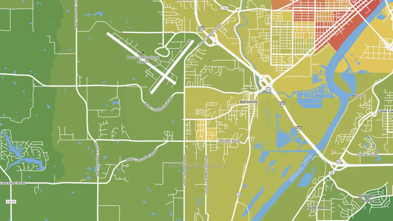 61607, IL Map of Vehicle Theft Rates