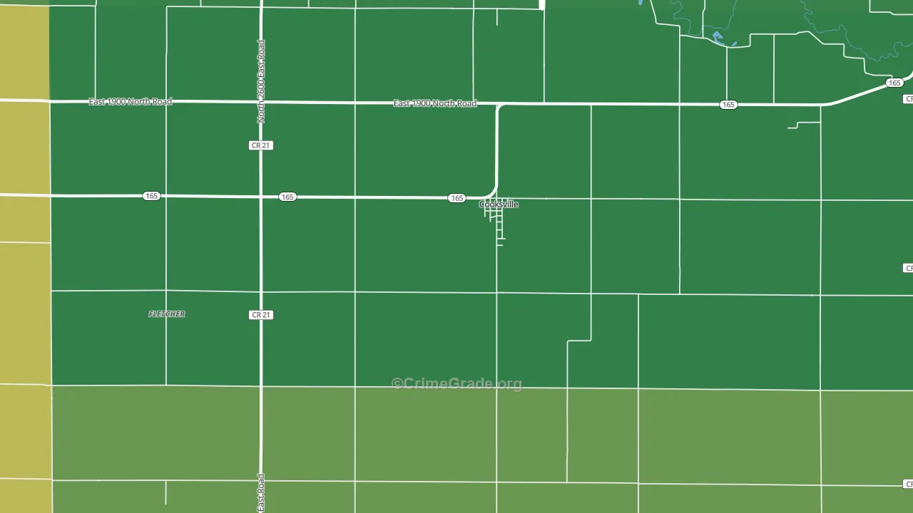 61730, IL Map of Vehicle Theft Rates